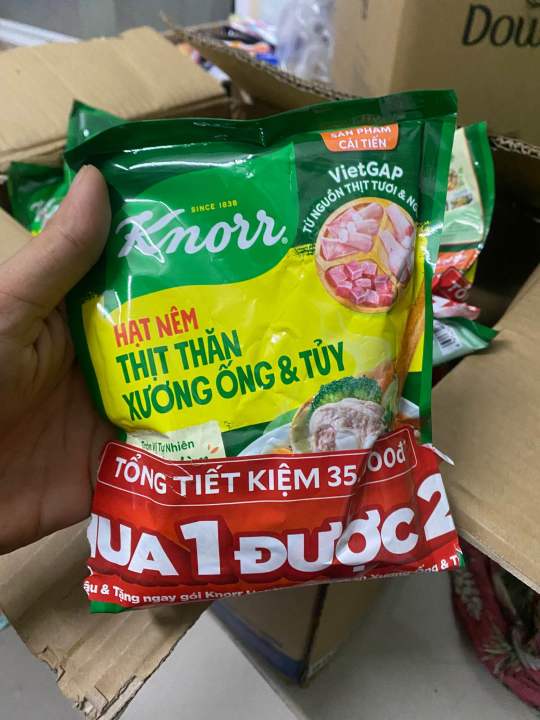 Hạt nêm Knorr Thịt thăn, xương ống và tuỷ 136g