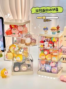 Multi-Layer น่ารักกล่องเก็บสําหรับตุ๊กตาโปร่งใสขาตั้งจอแสดงผลขนาดใหญ่ความจุบ้านจัดระเบียบเครื่องมือสําหรับผู้ใหญ่