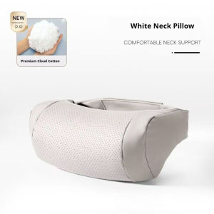 Luxury Car Seat Headrest Napa Leather Universal Seat Breathable Protect Neck Pillow Soft Fluffy For All Seasons Car Accessories