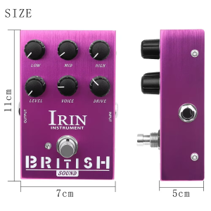 IRIN | IRIN AN‑31 Guitar Effects Pedal British Sound Overdrive Blues Breaker Plexi Roar Amp Simulator True Bypass Electric Guitar Parts