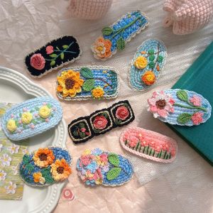 Handmade Micro Hook Embroidery Hair Clip Qingyue I Beautiful Lotus Flower Hair Accessory Style Childrens Hairband