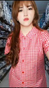 Calissa Fashion Pakaian Wanita / Kemeja Casual / Atasan Style Korea Gretha Pendek Size M-L-Xl-Xxl
