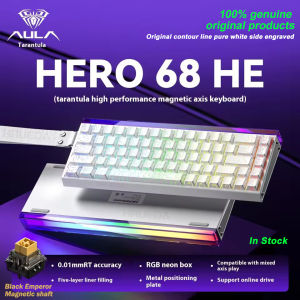 AULA | AULA HERO 68 HE E-sports Gaming Magnetic Switch Keyboard 60% Wired RGB Hot Swap 8K Return Rate Custom Mechanical Keyboard