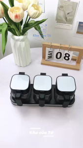 Bộ 3 hộp đựng gia vị thủy tinh KALPEN SB3 300ML – Gọn gàng căn bếp tiện lợi mỗi ngày