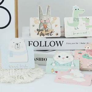 (MÃ 18) COMBO 10 THIỆP QUÀ TẶNG HÌNH THÚ THIỆP CHÚC MỪNG SINH NHẬT HÌNH THÚ DỄ THƯƠNG