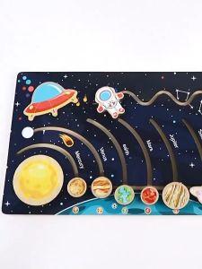 Solar system mainan edukasi planet mainan papan planet kayu mainan kayu planet by gingerinfant
