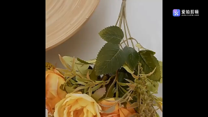 Artificial roses with curled edges home decoration artificial roses European-style hotel table flower arrangements