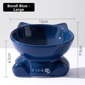 hipidog | Ceramic Large-Mouth High-Footed Bowl for Pets