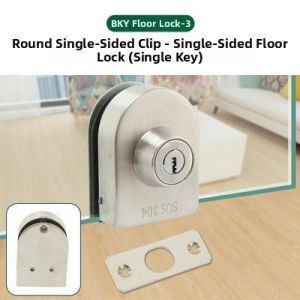 Plug Door Lock for Single and Double Doors Ground Lock Easy Installation Square Design Keyed and Knob Entry
