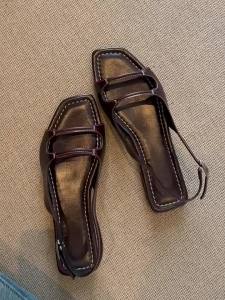 MASHUJIA | Genuine Leather Versatile Flat Sandals