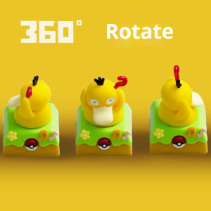 Takara Tomy | Pokemon Series Psyduck Pikachu Peripheral Mechanical Keyboard Cute Personalized Keycap Esc Resin Material Creative Custom Gifts