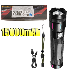 1000W 15000mAh Super Big Flashlight Rechargeable Lamp Most Strong LED FlashLight Long Range Torch Outdoor Camping Lantern