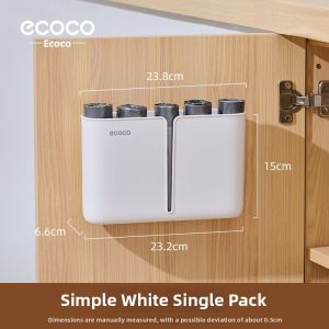 ecoco | Wall Mounted No-drilling High-capacity Drawer Trash Bag Storage Organizer