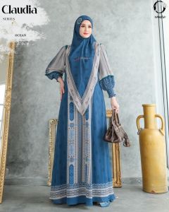 GAMIS TERBARU SYARI  SYARI TRENDI BRANDED PRODUK PREMIUM FASHION MODERN MEWAH ELEGAN BAJU DRESS ETNIK MUSLIM BATIK ETNIK SETELAN CLAUDIA