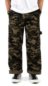Carpenter Pants Pria Loreng Celana Cargo Camo Army Reguler Panjang Gombrong Terbaru