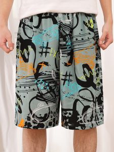 Summer Thin Men Cotton Silk Artificial Cotton Plus Size Shorts Beach Pants Home Pants Youth Cotton Silk Shorts Pyjama Trousers