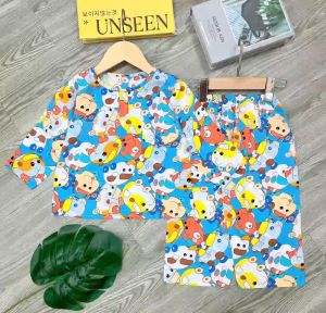 [Chọn màu] Bộ lanh bé trai Đồ bộ bé trai tay dài quần dài vải tole loại 1 size 7-35kg