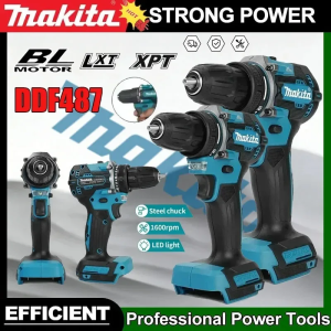 Makita | Makita DDF487 18V Cordless Brushless Drill 40N·m Portable Power Tool Only for Renovation and DIY Home Improvement Work