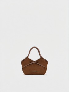 Charles & Keith | Retro Velvet Bow Handbag
