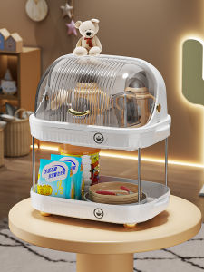 JIADONGLI | Dustproof Baby Storage Box with Lid Drip Tray