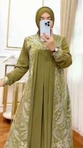 Mahes Dress Ceruty Apk Bordir Gamis Wanita Model Terbaru 2024 Remaja Dress Wanita Kondangan Mewah