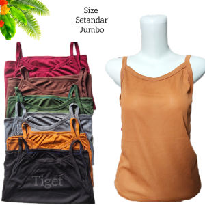 3 PCS Kaos Dalam Singlet Tanktop Tengtop Tangtop Wanita Dewasa Remaja Cewek Murah Ukuran Standar Jumbo KIJ