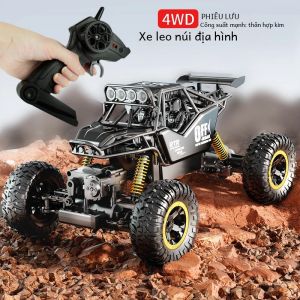 Xe Điều Khiển Từ Xa WLtoys 1:16/1:24 4WD Có Đèn LED Xe Buggy Địa Hình Dành Cho Trẻ Em Làm Bằng Kim Loại Và Nhựa Sử Dụng Pin Lithium