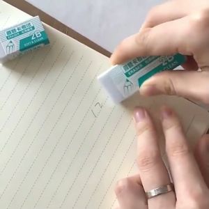 2B Pencil Eraser Soft & Clean Large/Small Size - High-Quality Graphite Eraser for Pencil 2B 18/30 Pieces/Box