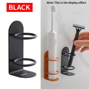 Multi functional toothbrush holder made of metal material no drilling wall mounted suitable for home bathroom toiletries to