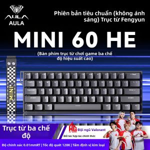 AULA | Bàn Phím Cơ Từ Tính Gaming HE Series Rapid Trigger 0.01mm 8000Hz