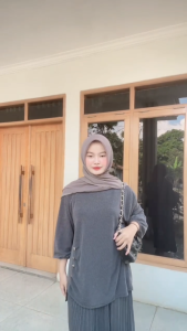 Antika Fashion - [ BISA COD ] Navia One Set 2IN1 Rok Plisket Setelan Wanita Dewasa Bahan Knit Aster Rib Terbaru 2025