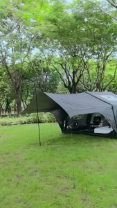 6‑8 Person Inflatable Glamping Tent 9.8m² Bedroom+8m² Living‑Room 12cm Air‑Column PU3000 Waterproof UPF50+ TPU Skylight PINEVALL FIREFLY
