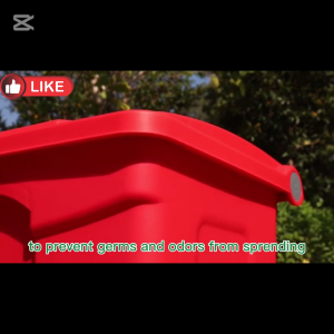 Kleensafe Heavy Duty Pedal Trash Bin Plastic 50L home office kitchen garage restaurants color-coded