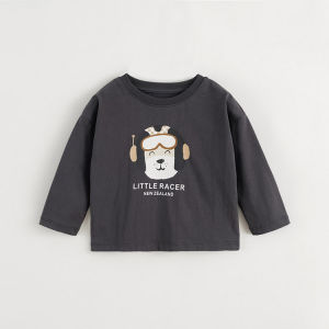 Marc&Janie | Boy Loose Long Sleeve Puppy Doodle T-shirt Autumn