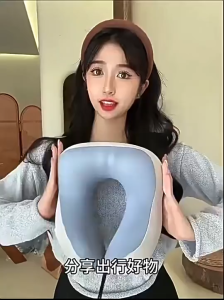 [SG Ready Stock] Memory Foam Neck Pillow U Shaped Travel Neck Pillow Soft Travel Pillow Massage Neck Pillow