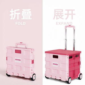 Portable Folding Cart for Shopping Vegetables Parcel Delivery