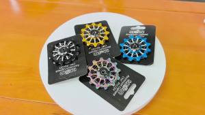 12T MTB Road Bike Rear Derailleur Ceramic Bearing Pulley Wide Narrow Tooth Bicycle Guide Wheel For Shimano Sram