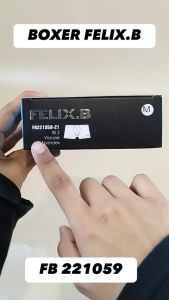 Felix.B Celana Dalam Boxer Pria Shorty 2in1 FB 221059 Isi 2 Pcs Karet Kecil
