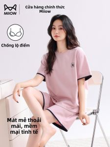 MiiOW | Bộ Đồ Ngủ Hè Có Gối Ngực Áo Tay Ngắn Quần Short
