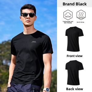 Jeep | Jeep Mens Quick Dry Short Sleeve T-Shirt Breathable Sweat Wicking Outdoor Running Sportswear Lightweight Comfortable Summer Tee