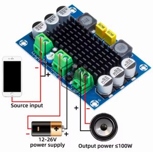Kit Power Amplifier TPA 3116 D2 mono channel 100 watt class D Original Chip