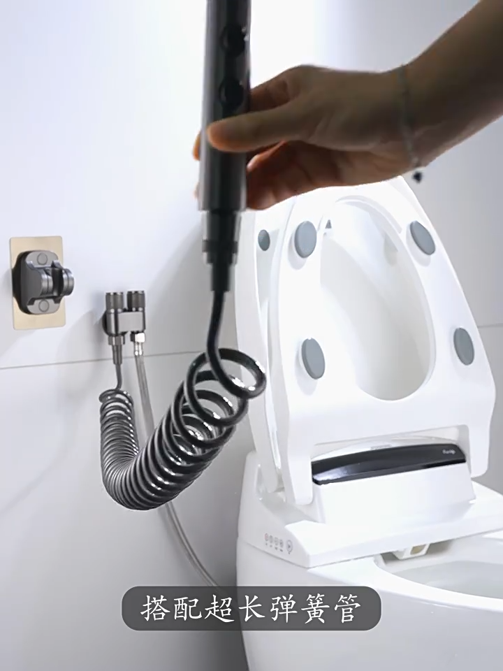 High Pressure Bidet Spray Toilet Set  Flushing Spray Gun Toilet Bathroom Three Outlet Faucet
