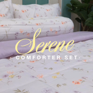 Jean Perry - Novelle Serene Comforter Set - Cotton Non-Iron 900TC Soft & Easy Care Bedding (Super Single / Queen / King)