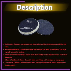 TONYIN ORANGE PEEL REMOVAL POLISH PAD 1000 2000 3000 GRIT