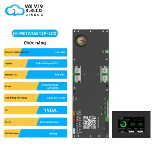Hệ Thống Quản Lý Pin BMS JIKONG JK-PB1A16S15P V19 LiFePo4 Li-Ion LTO 24V 48V 8S/16S 150A Có Bộ Cân Bằng Chủ Động Cho Biến Tần Năng Lượng Gia Đình