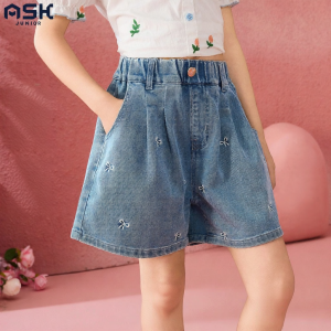 Ask Junior | Summer New Stylish Lightweight Girls Denim Shorts