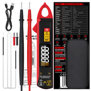 BSIDE NEW Digital Clamp Meter 100A Tự Động Điều Chỉnh Điện Áp Không Tiếp Xúc Tần Số Nhiệt Độ Vôn Kế Đồng Hồ Vạn Năng Có Màn Hình Kỹ Thuật Số