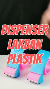 Dispenser Alat Pemotong Lakban 2 Inch Plastik Tempat Roll Cutter Tape