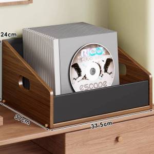 MENGBINFEN | Desktop Vinyl Record & CD Display Storage Rack