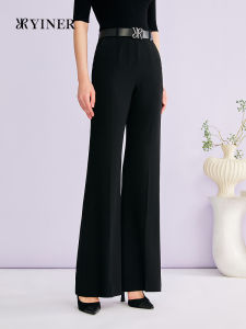 Slender Fitting Versatile Business Casual Wide Leg Trousers